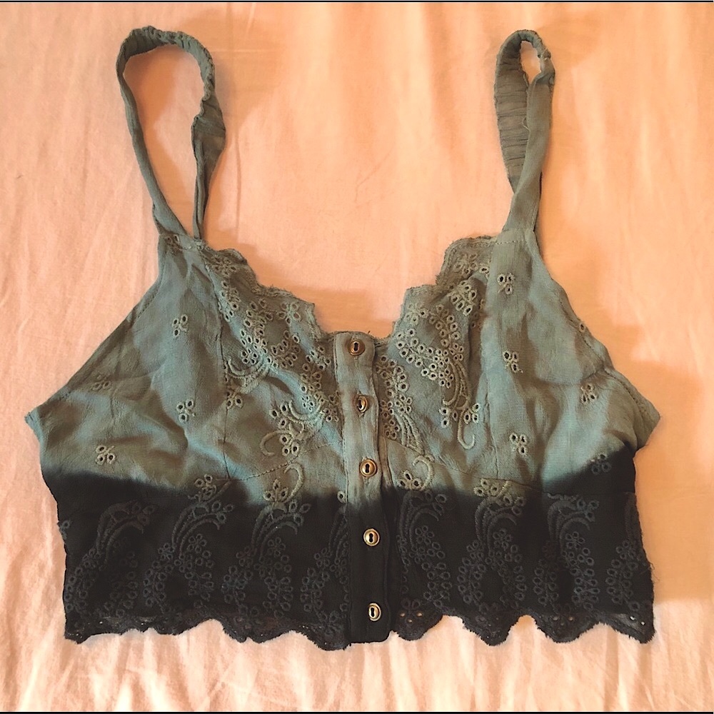 Embroidered Crop Top